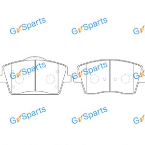 NiBK PN0871 Front Brake Pads for Geely