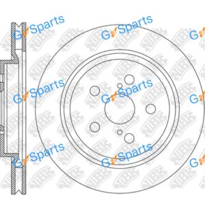 NiBK RN2293V (Vented) Front Brake Disc
