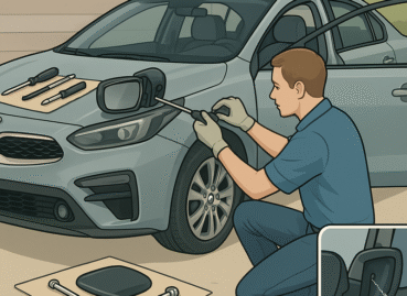 How to Replace a Broken Kia Side Mirror: